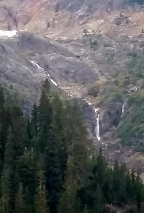 Crappy picture of Cadet Creek Falls from across the valley