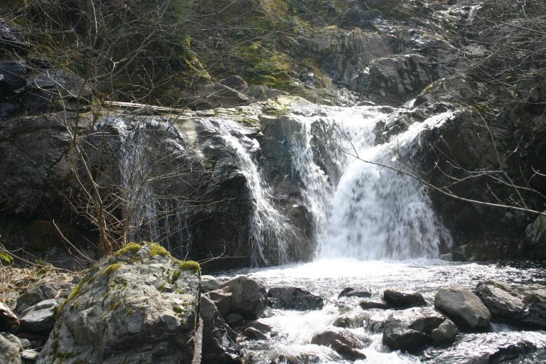 Lowermost waterfall on Hall Creek