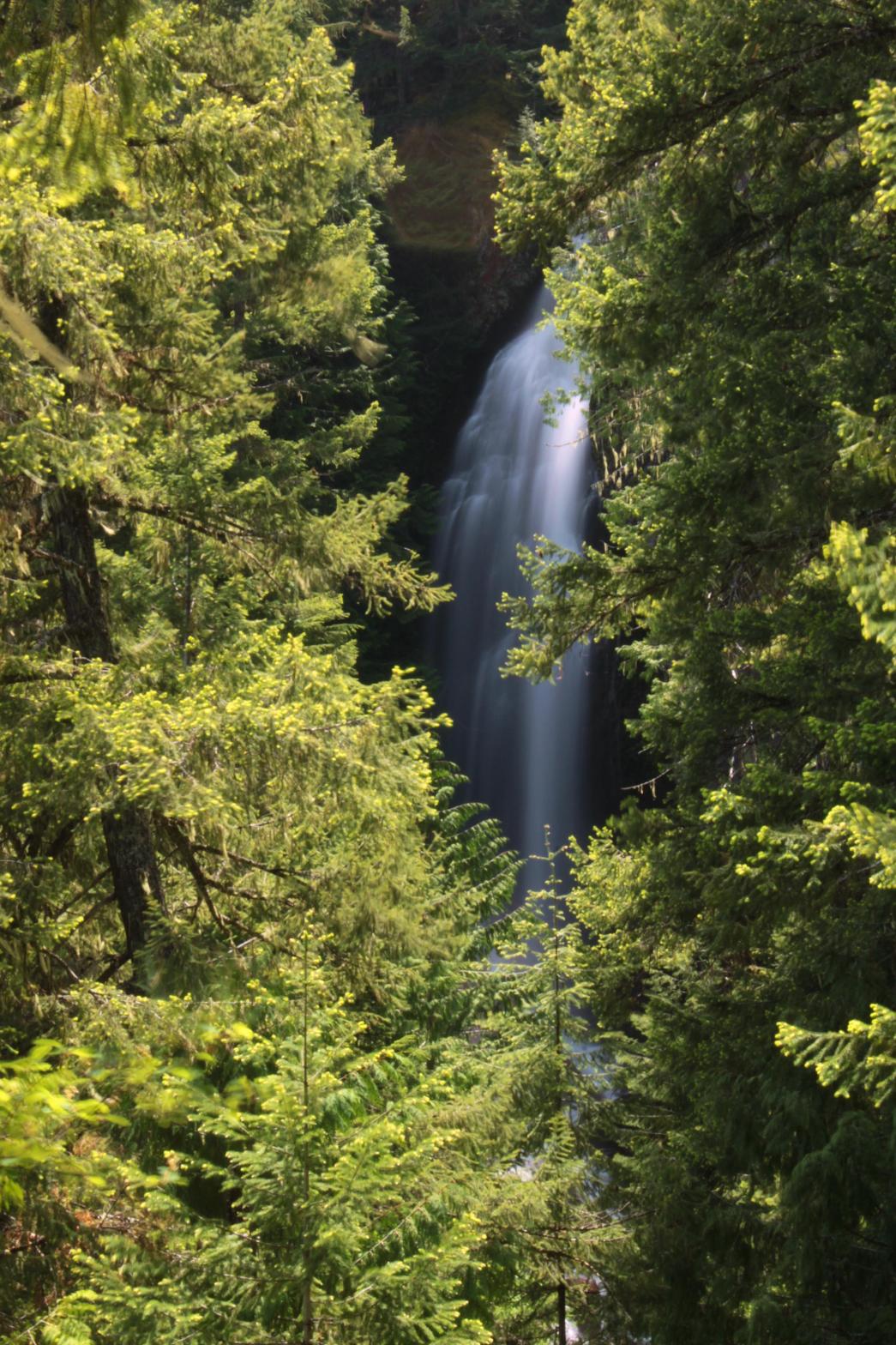 Most of the top tier from partway down the canyon