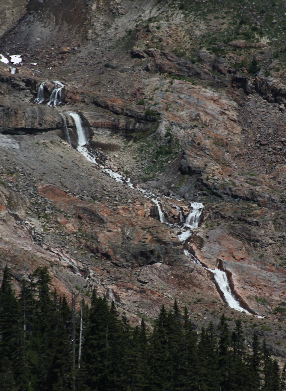 Squak Glacier Falls from just off the Scott Paul Trail