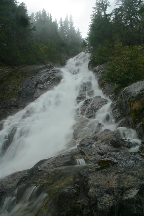 Lower section of Torment Falls from the base